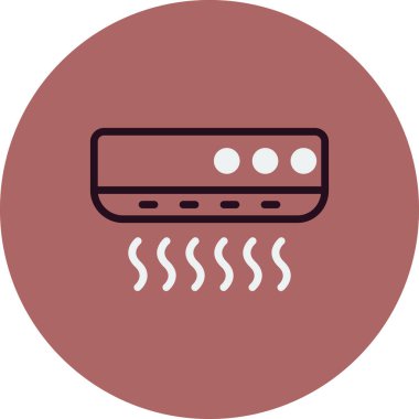 Klima ikonu vektör illüstrasyonu