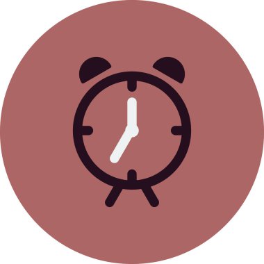  Çalar saat. Web simgesi basit illüstrasyon