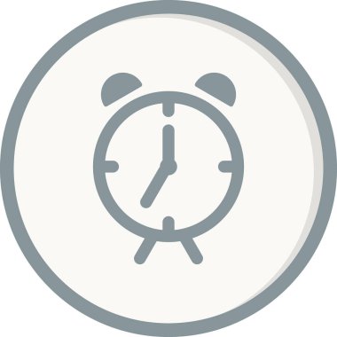  Çalar saat. Web simgesi basit illüstrasyon