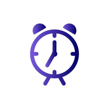  Çalar saat. Web simgesi basit illüstrasyon