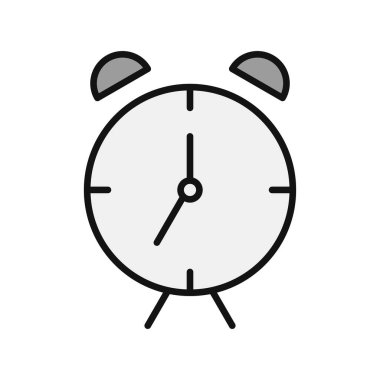  Çalar saat. Web simgesi basit illüstrasyon