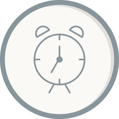  Çalar saat. Web simgesi basit illüstrasyon