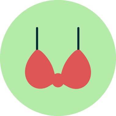 Sütyen. Web simgesi basit tasarım