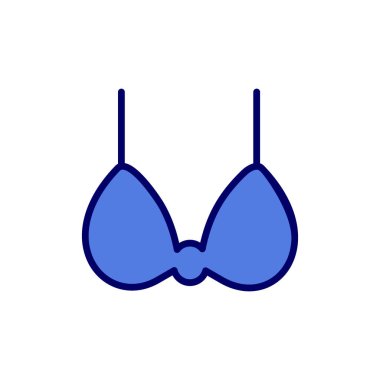 Sütyen ikonu. Web için basit iç çamaşırı vektör simgeleri çizimi