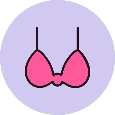 Sütyen. Web simgesi basit illüstrasyon