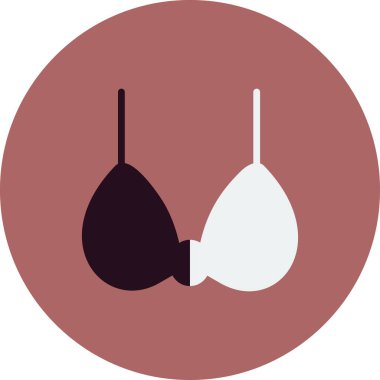 Sütyen. Web simgesi basit tasarım