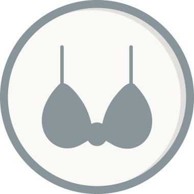 Sütyen. Web simgesi basit tasarım