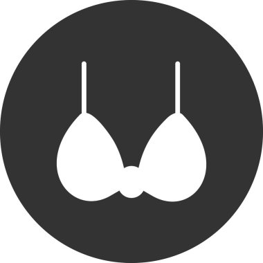 Sütyen. Web simgesi basit tasarım