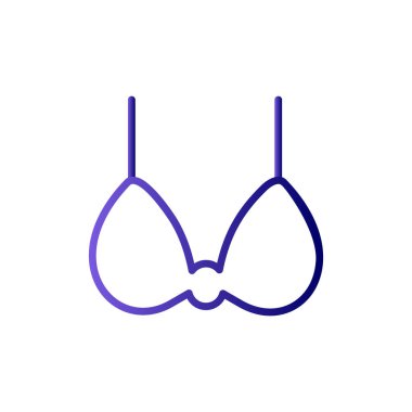 bra icon vector isolated on white background for your web and mobile app design, swimsuit logo concept