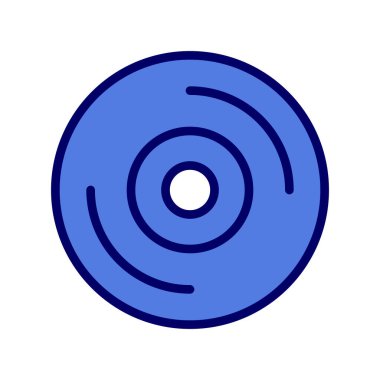 cd disk basit simgesi, vektör illüstrasyonu