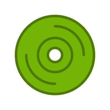 cd disk basit simgesi, vektör illüstrasyonu