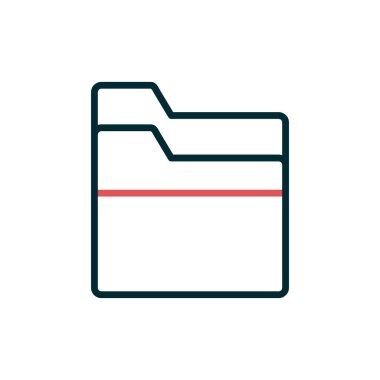 Dosya. Web simgesi basit illüstrasyon