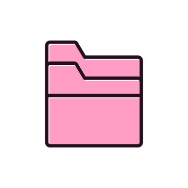 Dosya. Web simgesi basit illüstrasyon