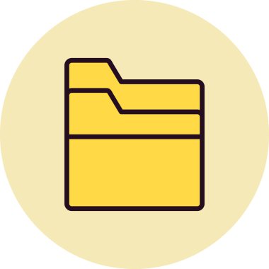 Dosya. Web simgesi basit illüstrasyon