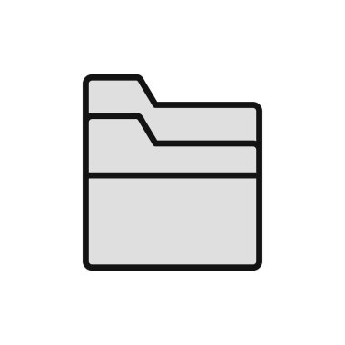 Dosya. Web simgesi basit illüstrasyon