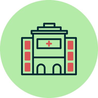 Hastane Simgesi Vektör İllüstrasyonu