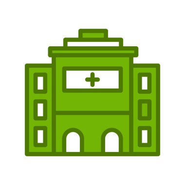 Hastane Simgesi Vektör İllüstrasyonu