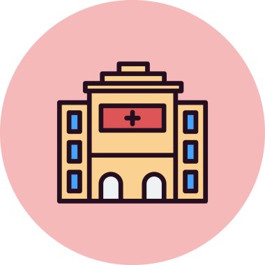 Hastane Simgesi Vektör İllüstrasyonu