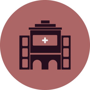 Hastane Simgesi Vektör İllüstrasyonu