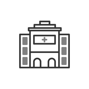 Hastane Simgesi Vektör İllüstrasyonu