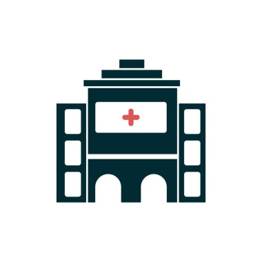 Hastane Simgesi Vektör İllüstrasyonu