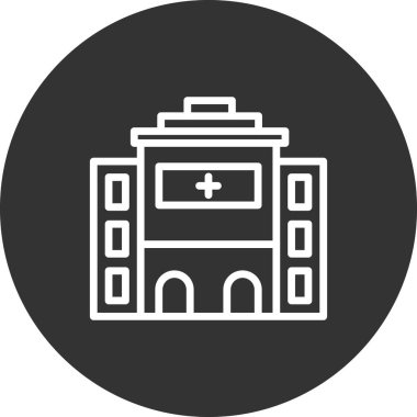 Hastane Simgesi Vektör İllüstrasyonu
