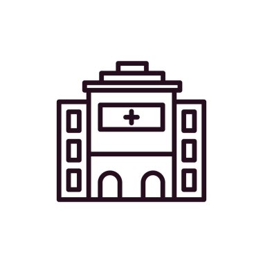 Hastane Simgesi Vektör İllüstrasyonu