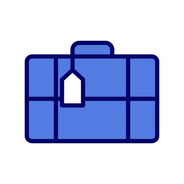  bagaj. Web simgesi basit tasarım