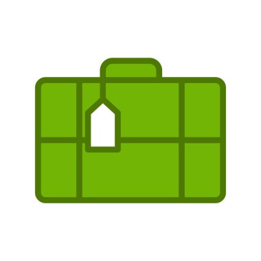  bagaj. Web simgesi basit tasarım