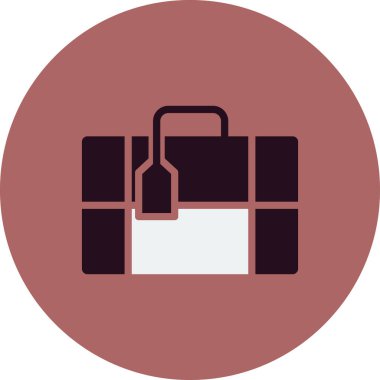  bagaj. Web simgesi basit tasarım