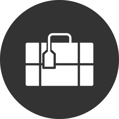  bagaj. Web simgesi basit tasarım