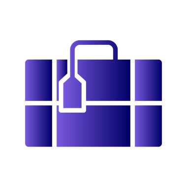  bagaj. Web simgesi basit tasarım