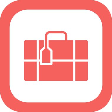 bagaj. Web simgesi basit tasarım