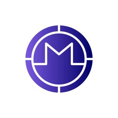 M harfi logo tasarım vektör şablonu