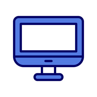 bilgisayar monitörü vektör simgesi