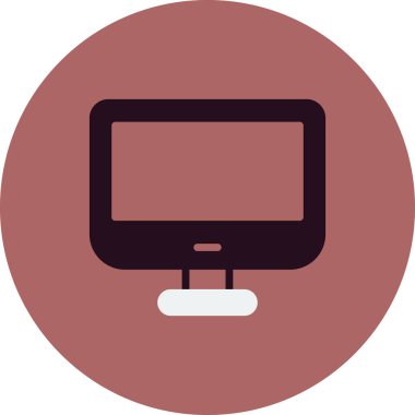 bilgisayar monitörü vektör simgesi