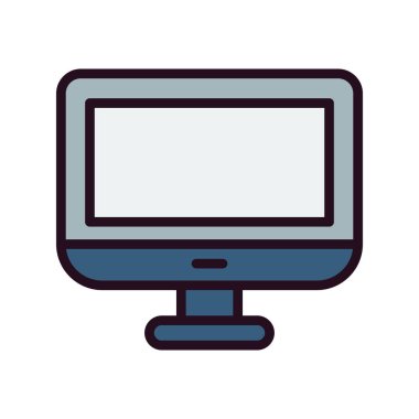 bilgisayar monitörü vektör simgesi