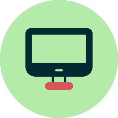 bilgisayar monitörü vektör simgesi