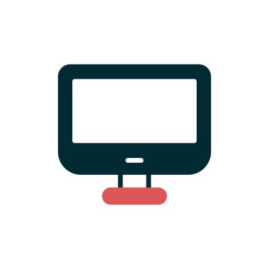 bilgisayar monitörü vektör simgesi