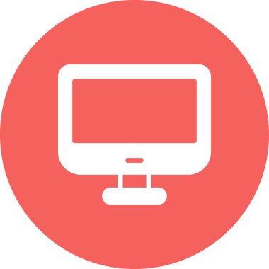 bilgisayar monitörü vektör simgesi