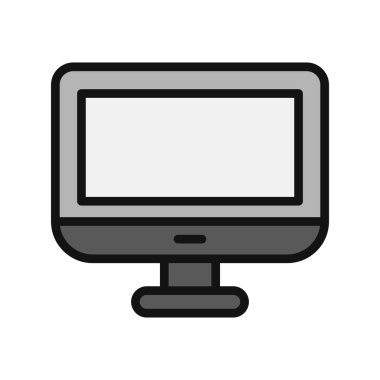 bilgisayar monitörü vektör simgesi