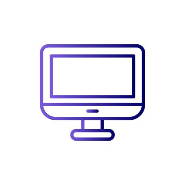 bilgisayar monitörü vektör simgesi