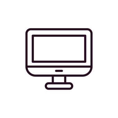 bilgisayar monitörü vektör simgesi