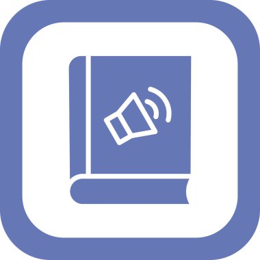 Kitap simgesi, düz vektör çizimi tasarımı