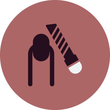 Bir kadın simgesinin vektör illüstrasyonu