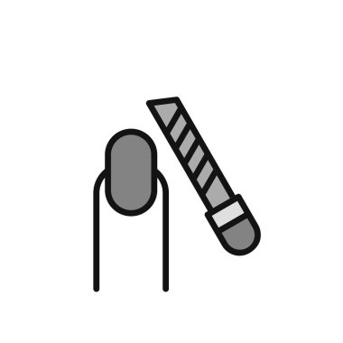 Tek müzik simgesinin vektör illüstrasyonu