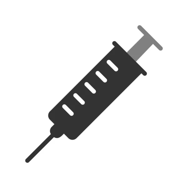 Injectiespuit Pictogram Vector Illustratie — Stockvector