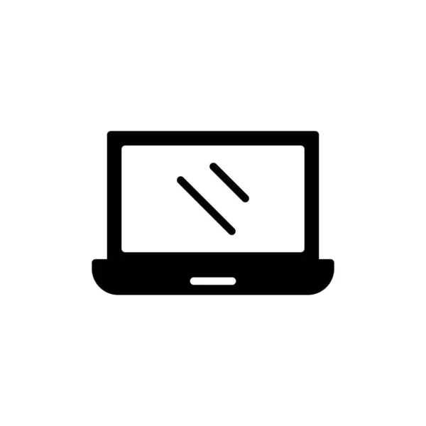 Laptop Computerpictogram Vectorillustratie — Stockvector