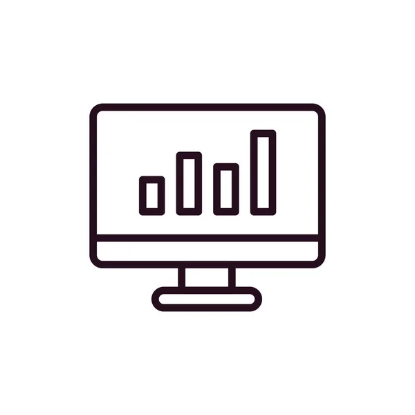 Analytics Icon Vector Illustration — Stock Vector