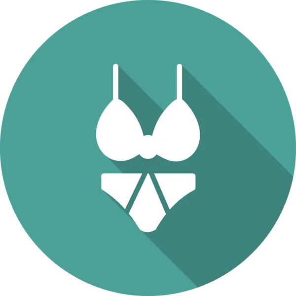 Bikini Pictogram Vectorillustratie — Stockvector